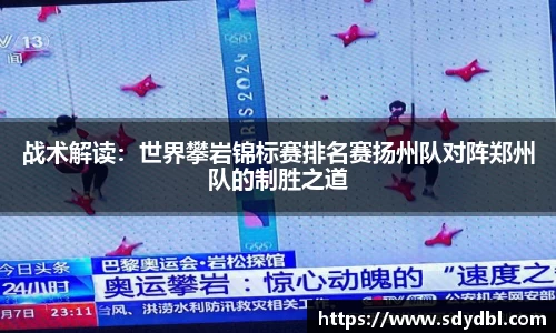 战术解读：世界攀岩锦标赛排名赛扬州队对阵郑州队的制胜之道